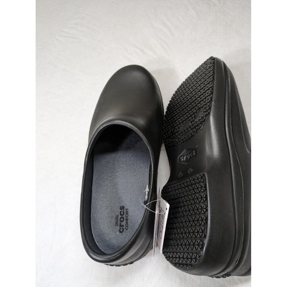 Crocs Neria Pro II Work  Shoes non slip Clogs Women's Size 10 Black Noir 900 - Picture 8 of 10